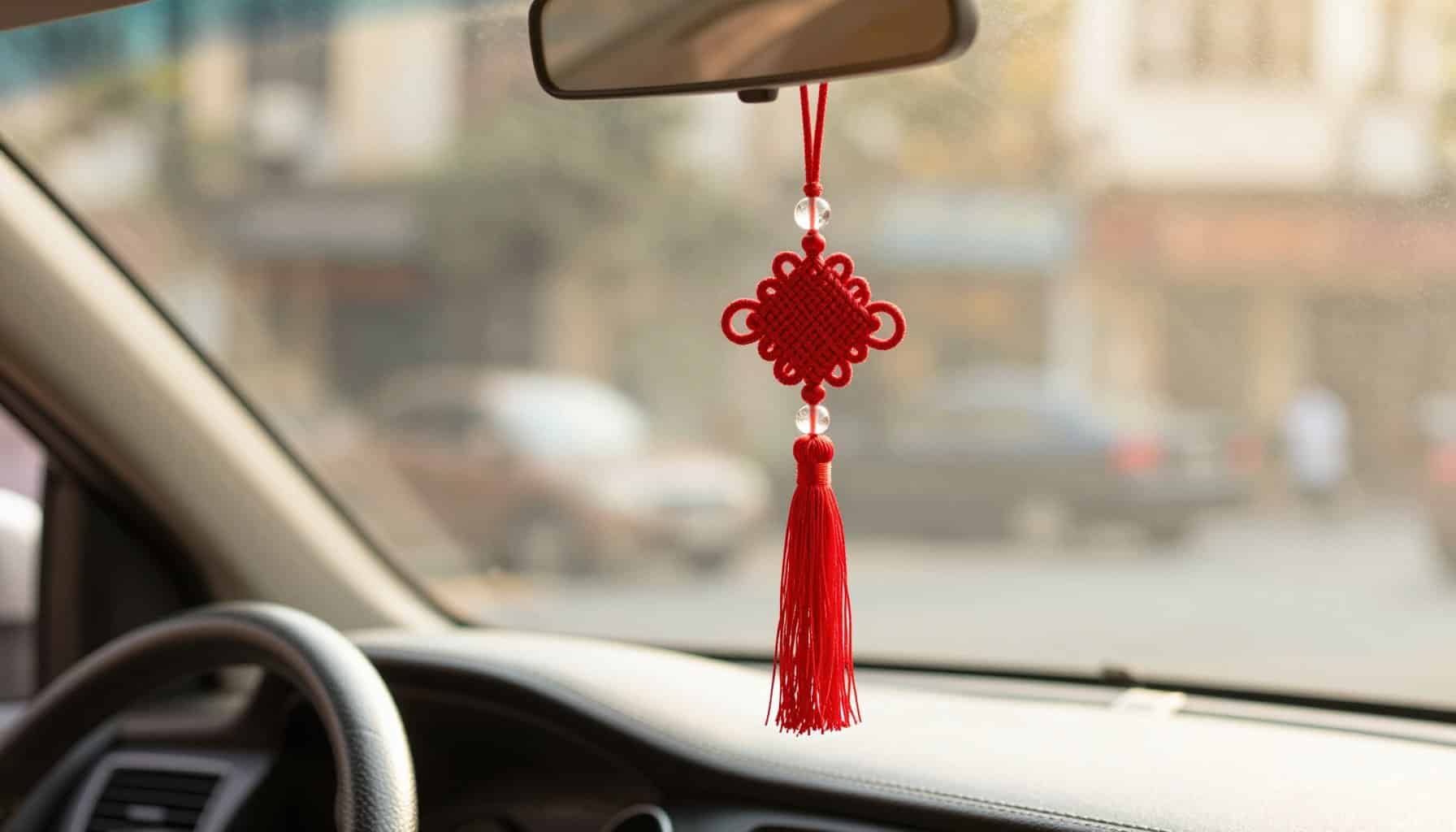 trưng bày vật phẩm phong thủy trên ô tô đúng cách và an toàn