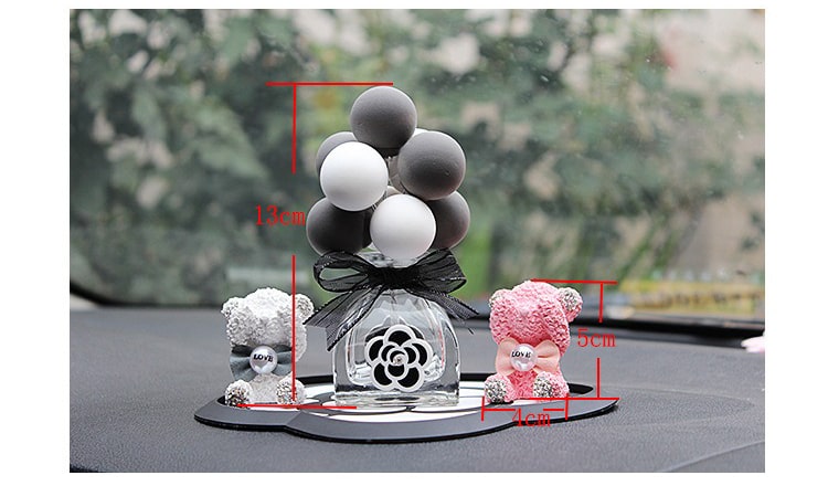 decor xe hoi hinh gau de thuong