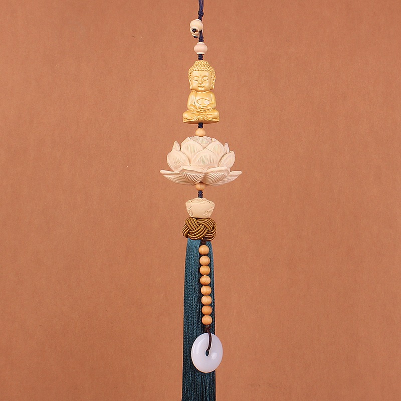 Dây treo xe ô tô Phật tọa hoa sen