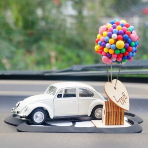 Mô hình xe và kinh khí cầu đặt Taplo đẹp mắt
