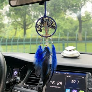 Dây treo oto Dreamcatcher lông vũ nhiều màu