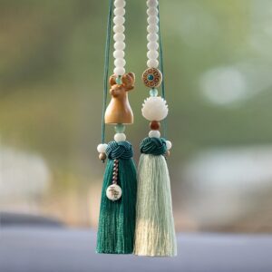 Dây treo xe ô tô hình đầu hươu nhiều màu