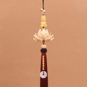 Khánh Phật tọa hoa sen decor xe hơi ý nghĩa