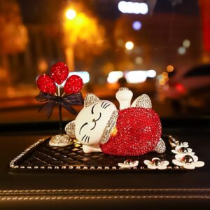 Đồ trang trí xe oto Mèo may mắn vẫy tay