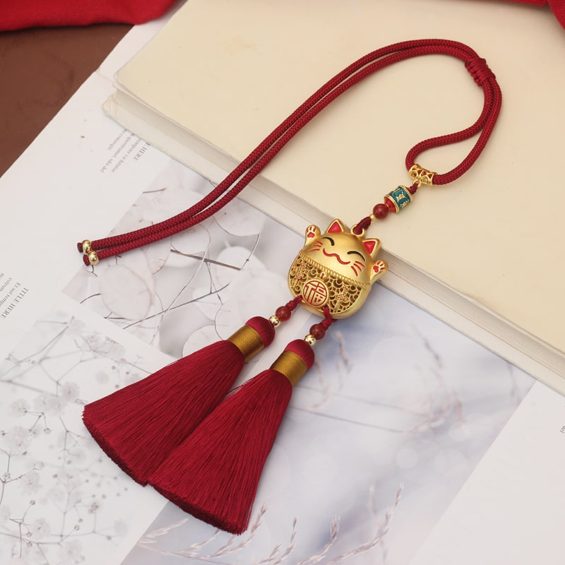 Khánh Treo Ô Tô Mèo Chiêu Phúc