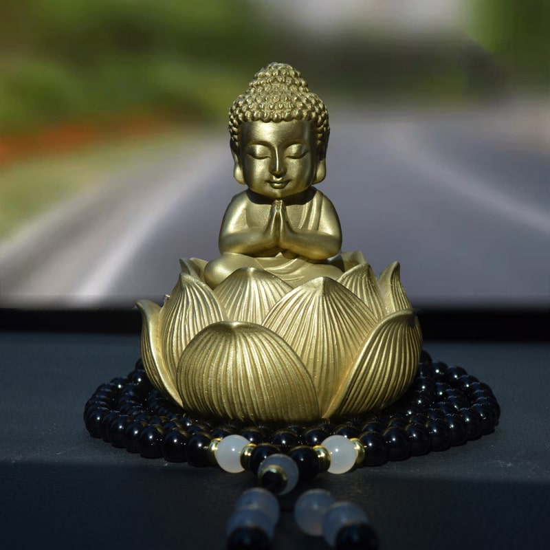 Tượng Phật An Nhiên Hoa Sen Taplo