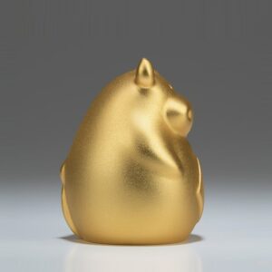 Tượng Trâu Vàng Sung Túc Để Taplo Ô Tô