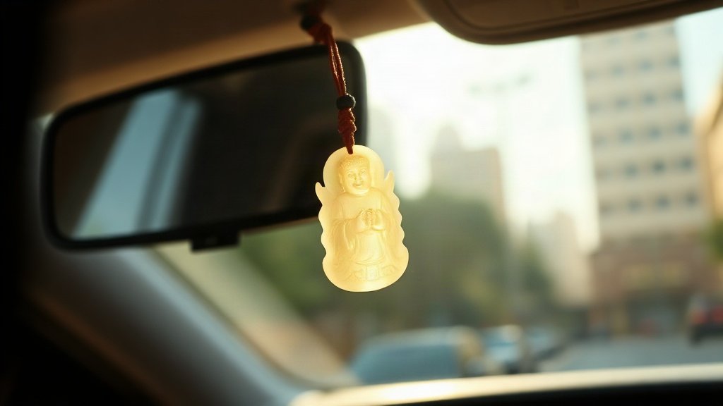 Cách bài trí vật phẩm phong thủy trên xe hài hòa an toàn