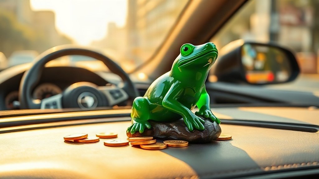 Cóc thiềm thừ để ô tô tại dotrangtrioto.com