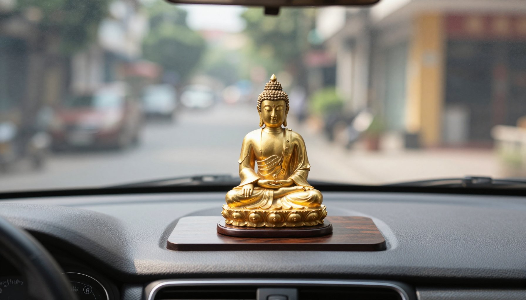 Tượng Phật để ô tô và cách đặt tượng phật trên taplo