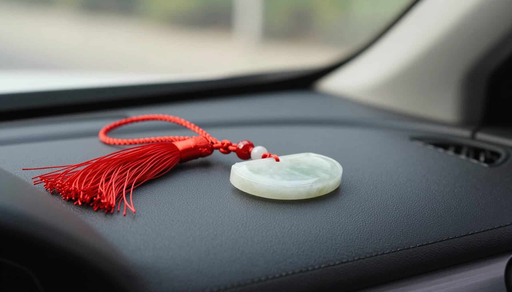 Các mẫu dây khánh treo ô tô phong thủy ngọc bích gỗ đá