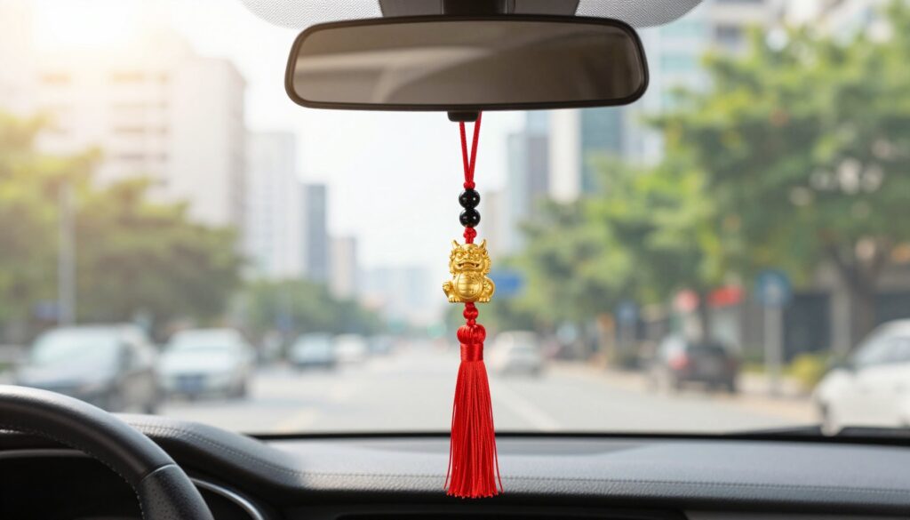 Móc khóa ô tô phong thủy — ảnh đại diện bài viết dotrangtrioto.com