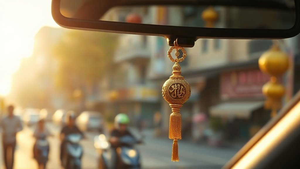 Dây khánh treo gương xe — ảnh đại diện bài viết dotrangtrioto.com